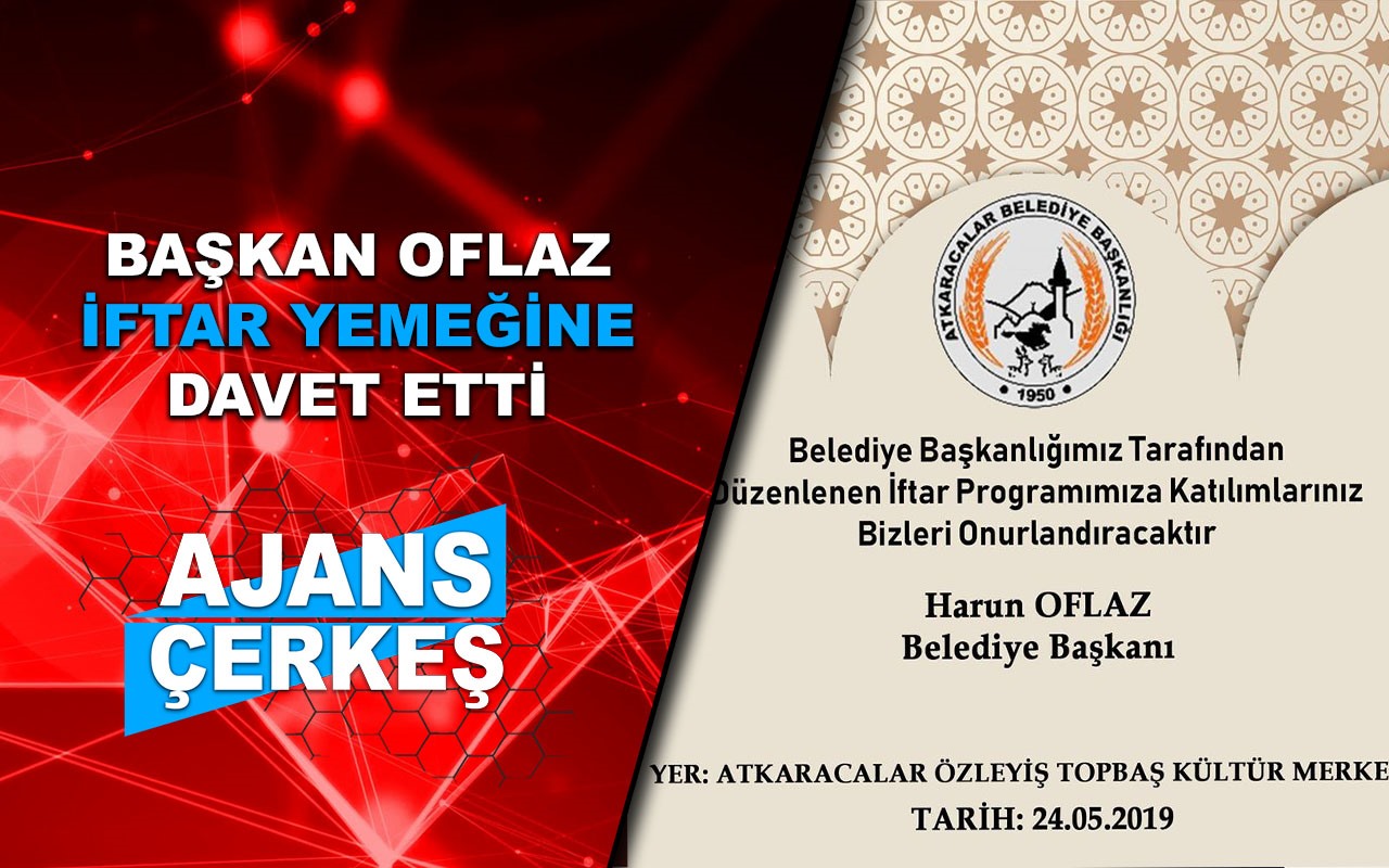 Atkaracalar Belediyesi İftar Yemeği Düzenliyor