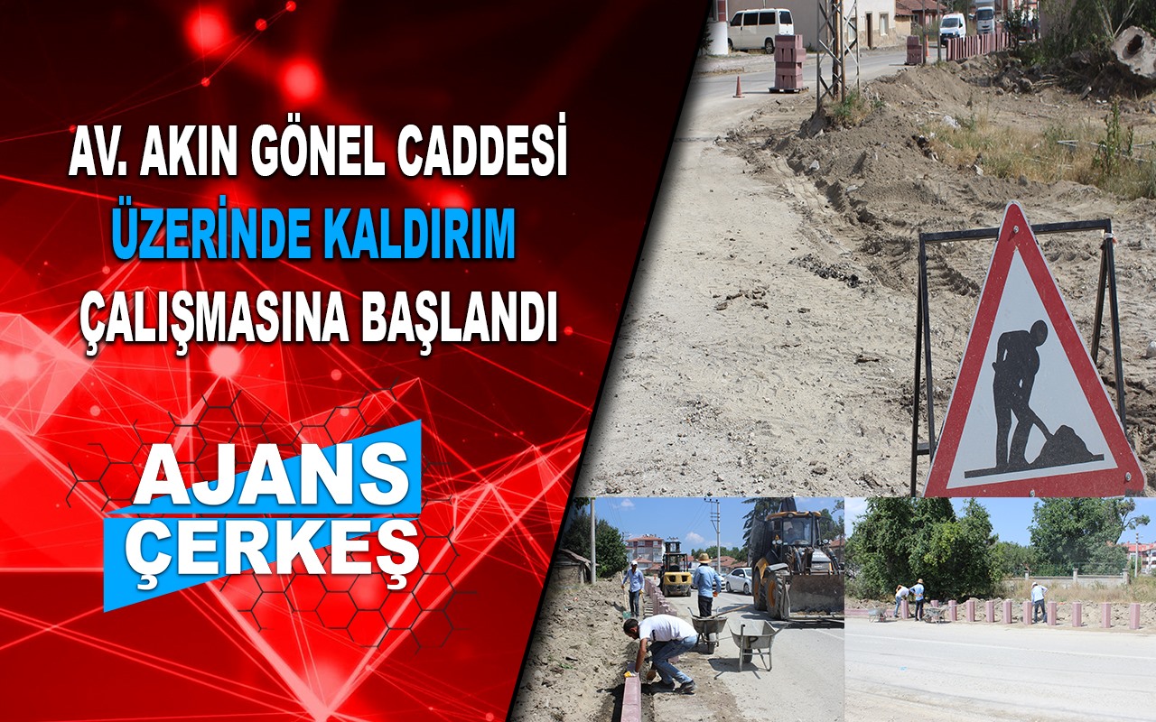 Çerkeş Belediyesi Kaldırım Çalışmalarına Başladı