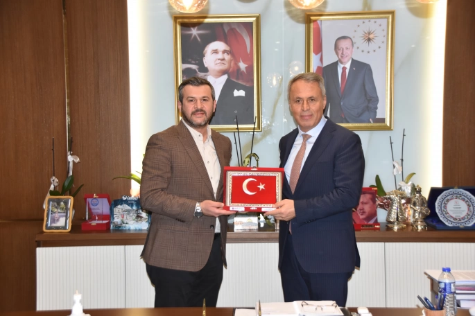 KARABÜK BELEDİYE BAŞKANI ÖZKAN ÇETİNKAYA ÇERKEŞ'İ ZİYARET ETTİ