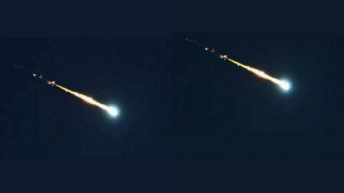 METEOR DÜŞÜŞÜ KAMERAYA BÖYLE YANSIDI