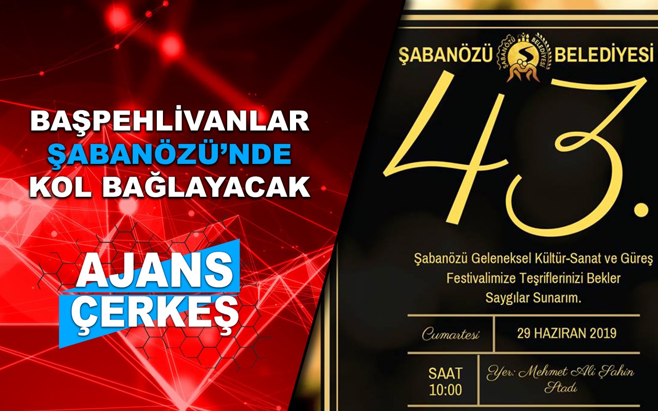 Şabanözü'nde 43. Kültür Sanat  ve Güreş Festivali