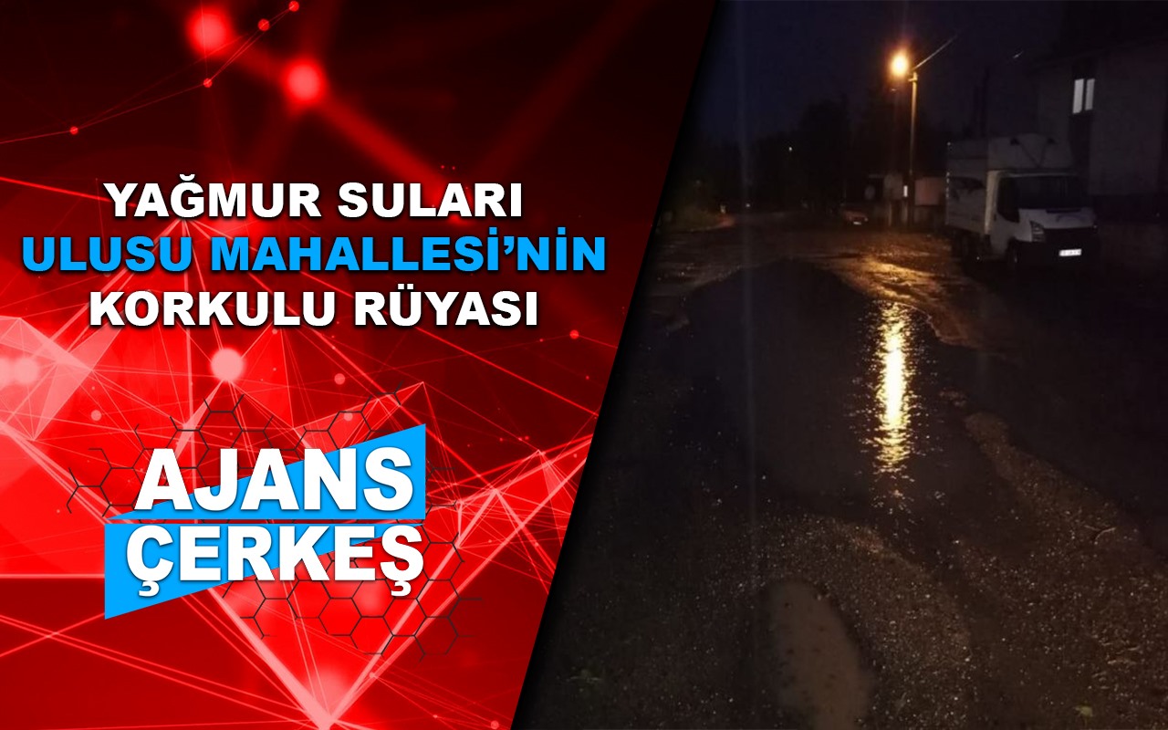 Yağmur Sonrası Mahallede Küçük Göletler Oluşuyor